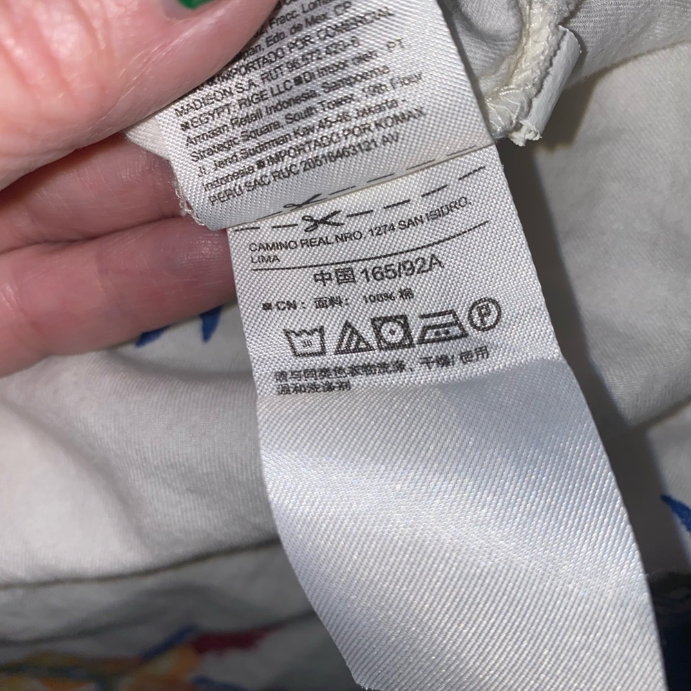 Old Navy Floral Tunic - White, Yellow, Blue - Picture 7 of 8